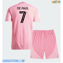 Camisa de time de futebol Inter Miami Rodrigo De Paul #7 Replicas 1º Equipamento Infantil 2026-27 Manga Curta (+ Calças curtas)